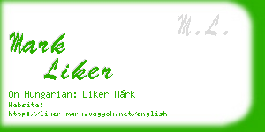 mark liker business card